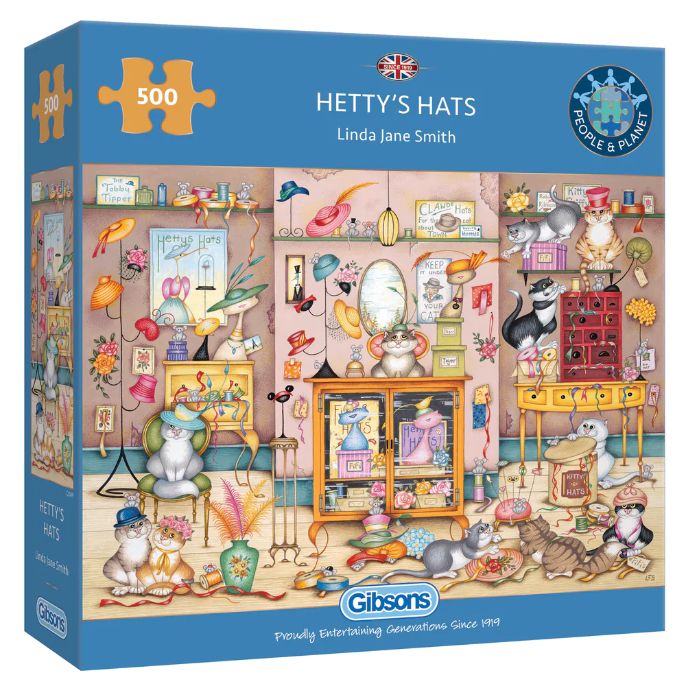 Hetty's Hats Gibsons jigsaw puzzle by Linda Jane Smith