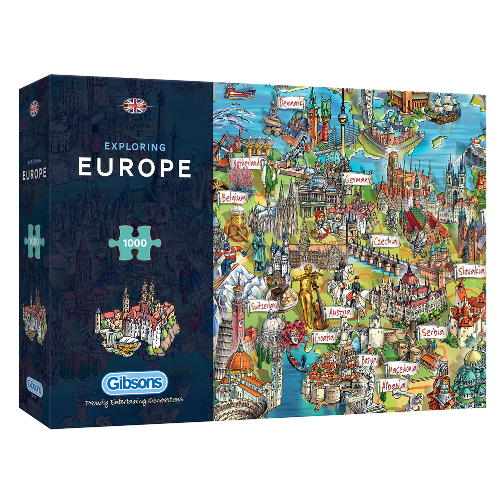 Exploring Europe Gibsons jigsaw puzzle by Maria Rabinky