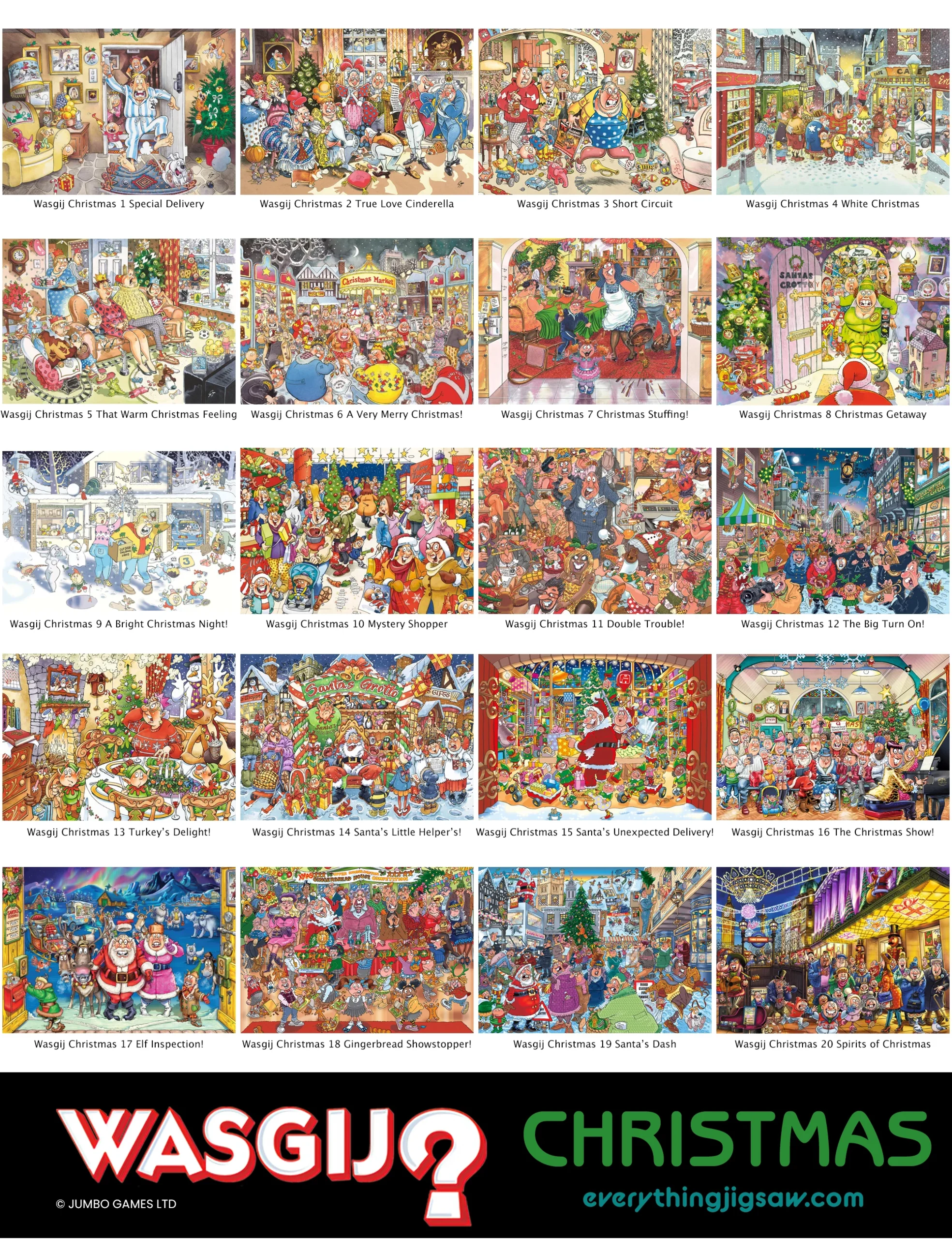 All Wasgij Christmas puzzles