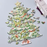 Christmas wooden puzzle