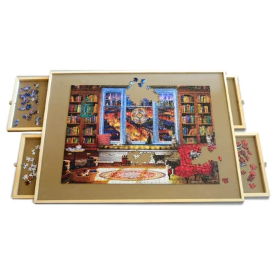 Masterpieces wooden puzzle table