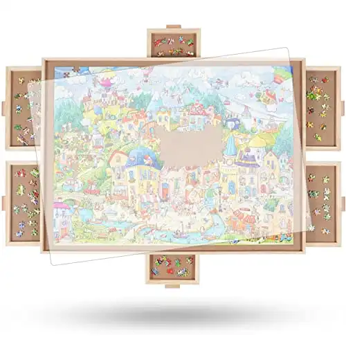 ALL4JIG 1500 Pieces Rotating Puzzle Board with 6 Drawers!