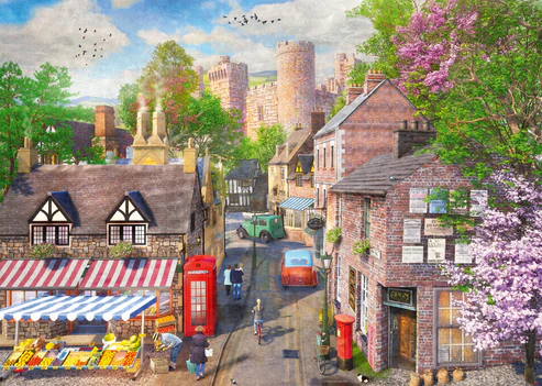 Castle Lane by Dominic Davison 1000 piece jigsaw puzzle Castle Lane by Dominic Davison 1000 piece jigsaw puzzle