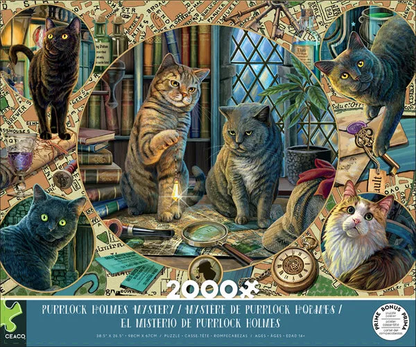 Purrlock Holmes 2000 piece puzzle Purrlock Holmes 2000 piece puzzle