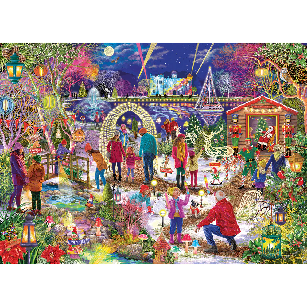 Enchanted Christmas jigsaw puzzle  by Janice Daughters