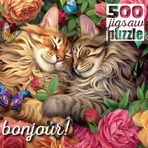 Bonjour - Cats in Love 500 piece puzzle