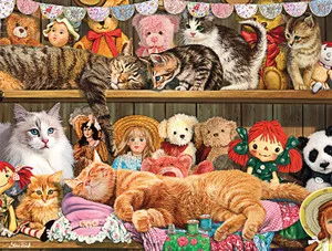 Cabinet Cats 750 Piece Puzzle
