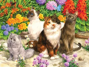 Cat Flora 750 Piece Puzzle