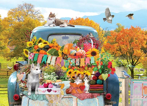 Country Truck in Autumn 500 piece puzzle
