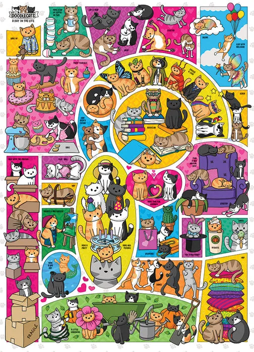 Doodle Cats 1000 piece puzzle