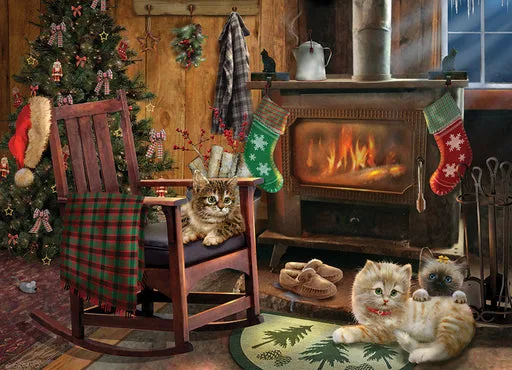 Kittens by the Stove 1000 piece puzzle