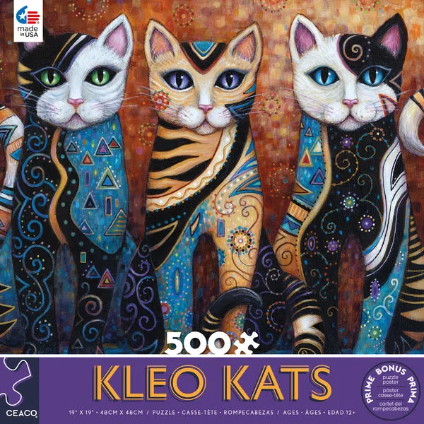 Kleo Kats Trio 500 piece puzzle