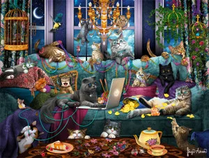 Quarantine Cats 750 Piece Jigsaw Puzzle