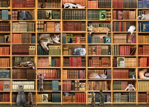 The Cat Library 1000 piece puzzle