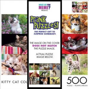 What Do You Meme Kitty Collage 500 Piece Jigsaw Puzzle