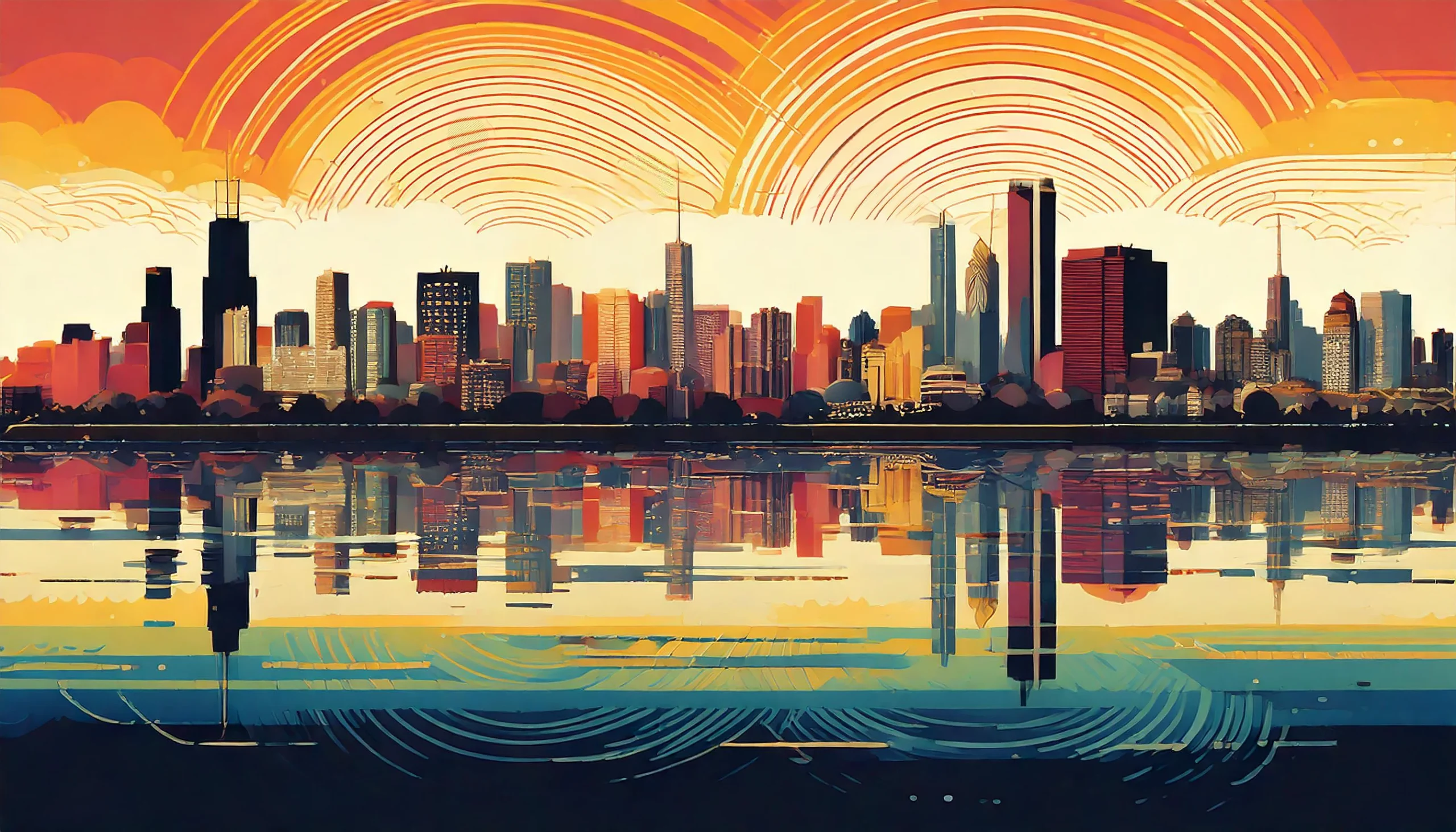 Chicago skyline jigsaw puzzle