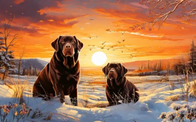 Chocolate Labrador jigsaw puzzle