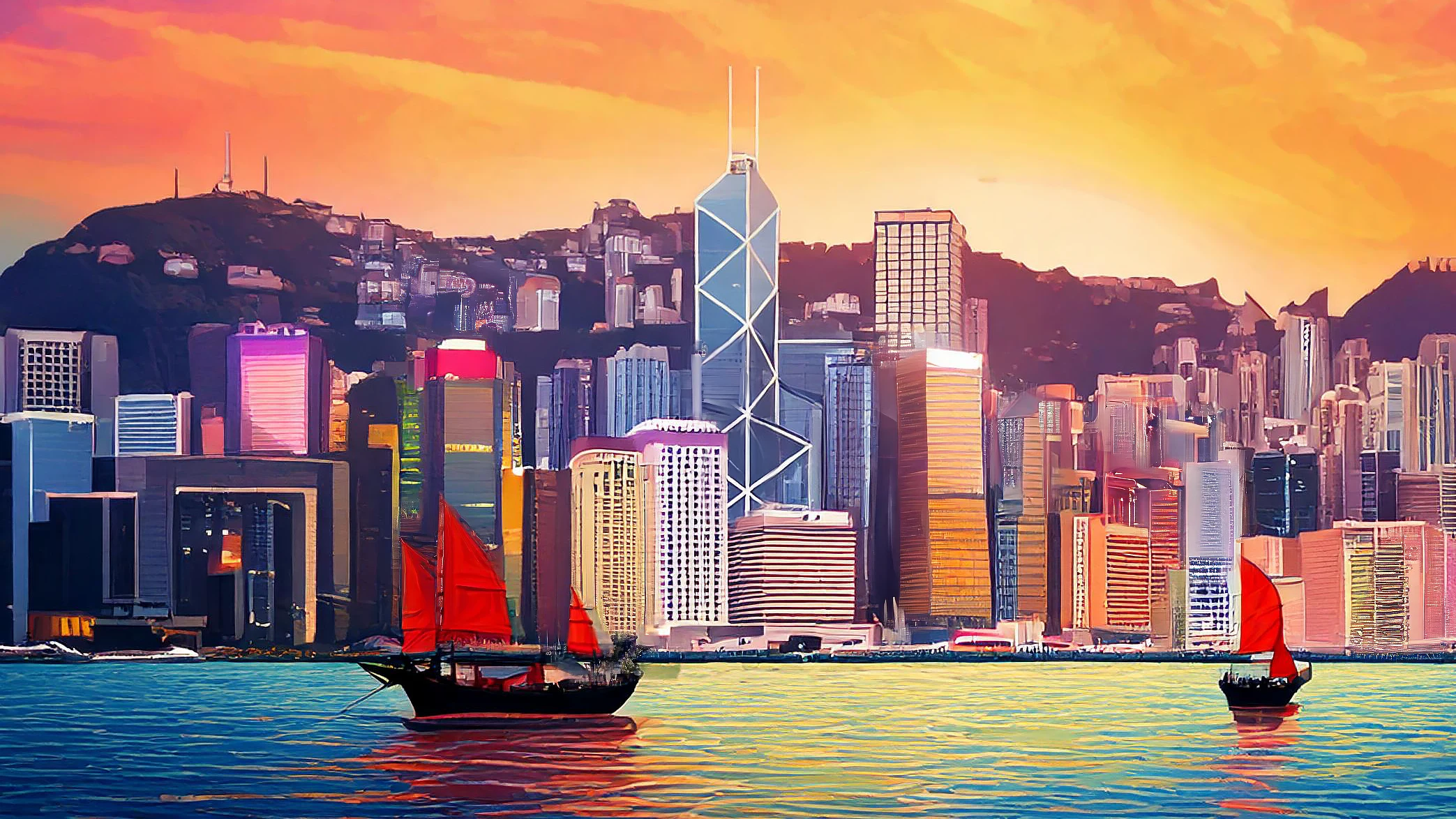 Hong Kong skyline jigsaw puzzle