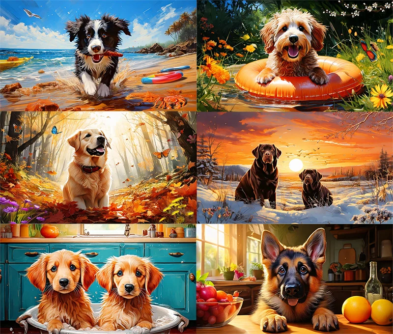 Dog jigsaw puzzles online