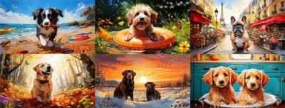 Dog jigsaw puzzles online