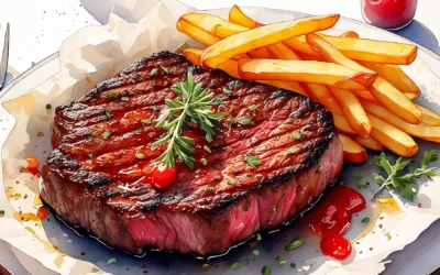 Angus Barn Steak & Chips jigsaw puzzle