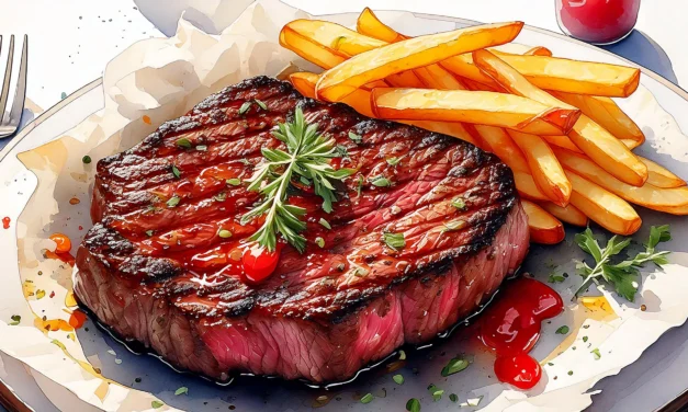 Angus Barn Steak & Chips jigsaw puzzle