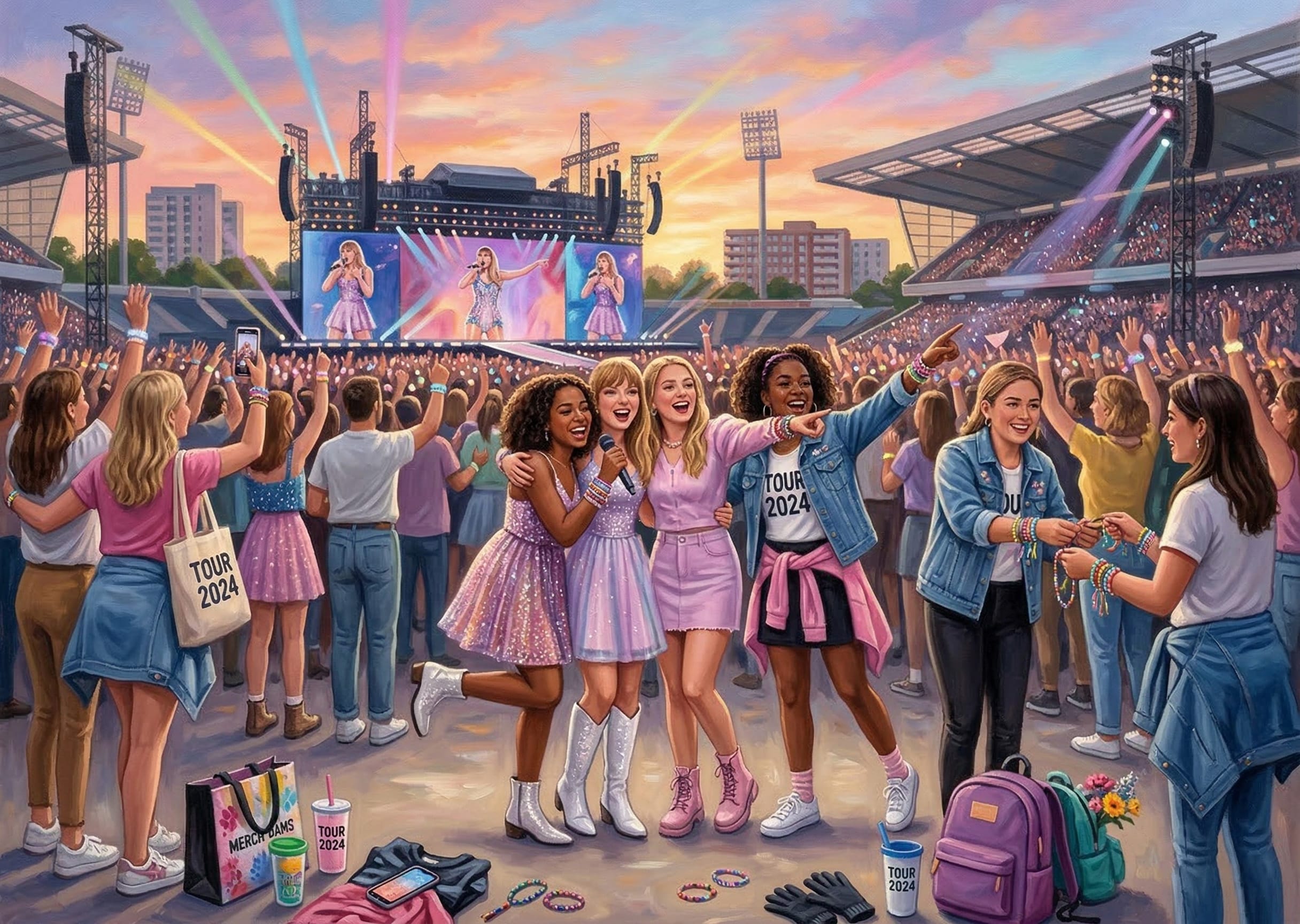 Taylor Swift Eras concert online jigsaw puzzle