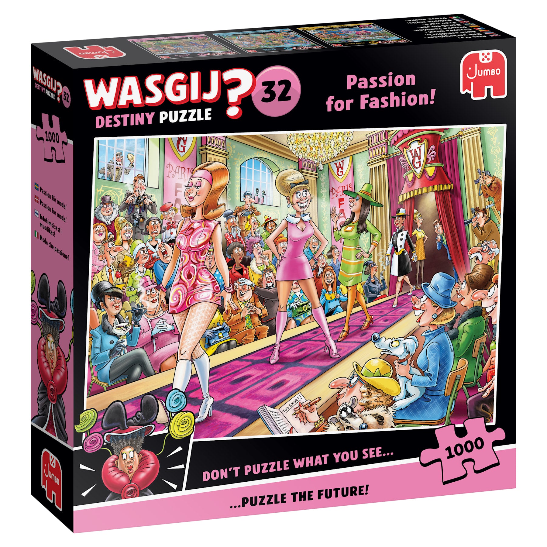Wasgij Destiny 32: Passion for Fashion! — box artwork