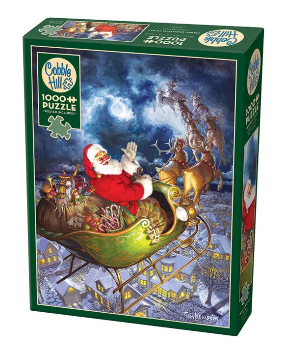 Cobble Hill Merry Christmas to All | 1000 Piece — manufacturer image