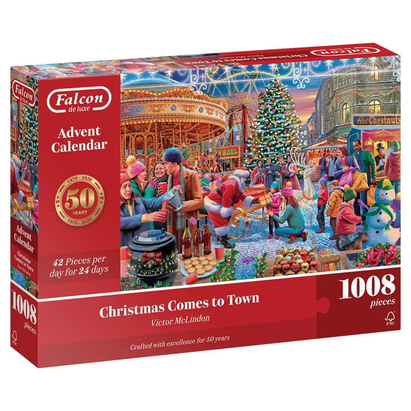 Falcon Advent Calendar - Christmas Comes to Town (1008 pieces) — product packaging