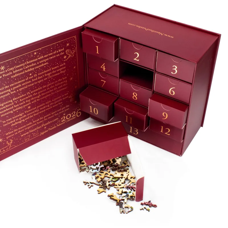 Nautilus 2026 Puzzle Advent Calendar | 12 Days | 688 Pieces | Limited Edition — product packaging