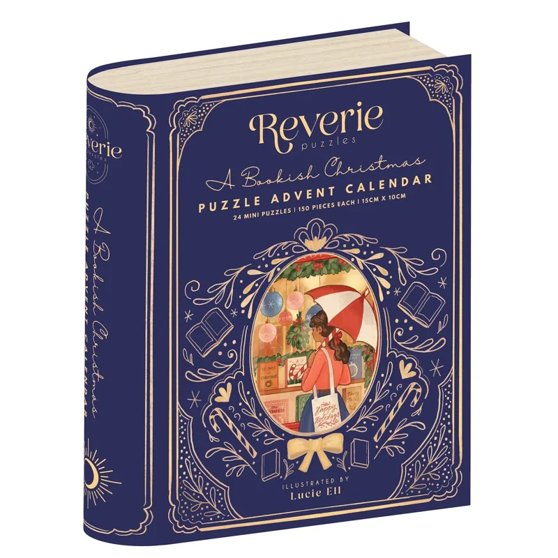 Reverie A Bookish Christmas Puzzle Advent Calendar (99 Piece Version) — product packaging