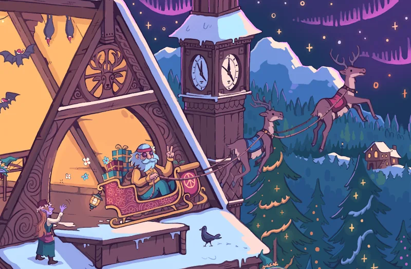 Artifact Puzzles - 24 Day Advent Calendar Samuel Hayward Sleigh Stop Wooden Jigsaw Puzzle — manufacturer partial-image hint