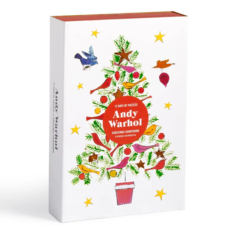 Galison Andy Warhol 12 Days of Puzzles Christmas Countdown — manufacturer product image