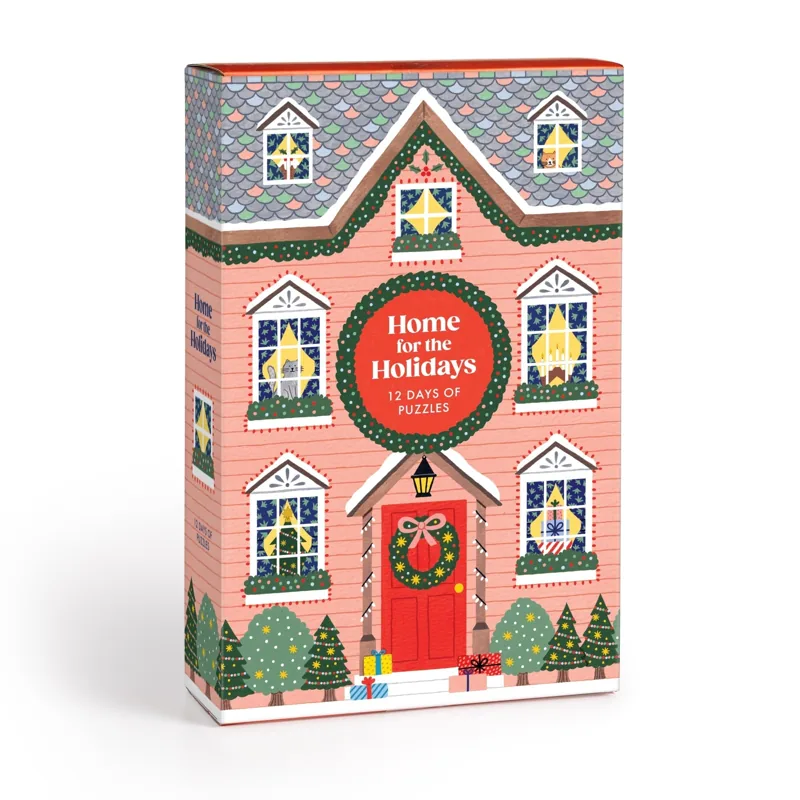 Galison Home for the Holidays 500 Piece Advent Puzzle Calendar — manufacturer product image