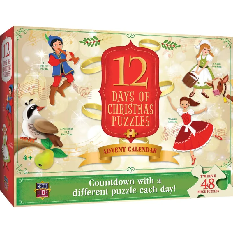 MasterPieces 12 Days of Christmas Jigsaw Puzzles - Advent Calendar — manufacturer product image