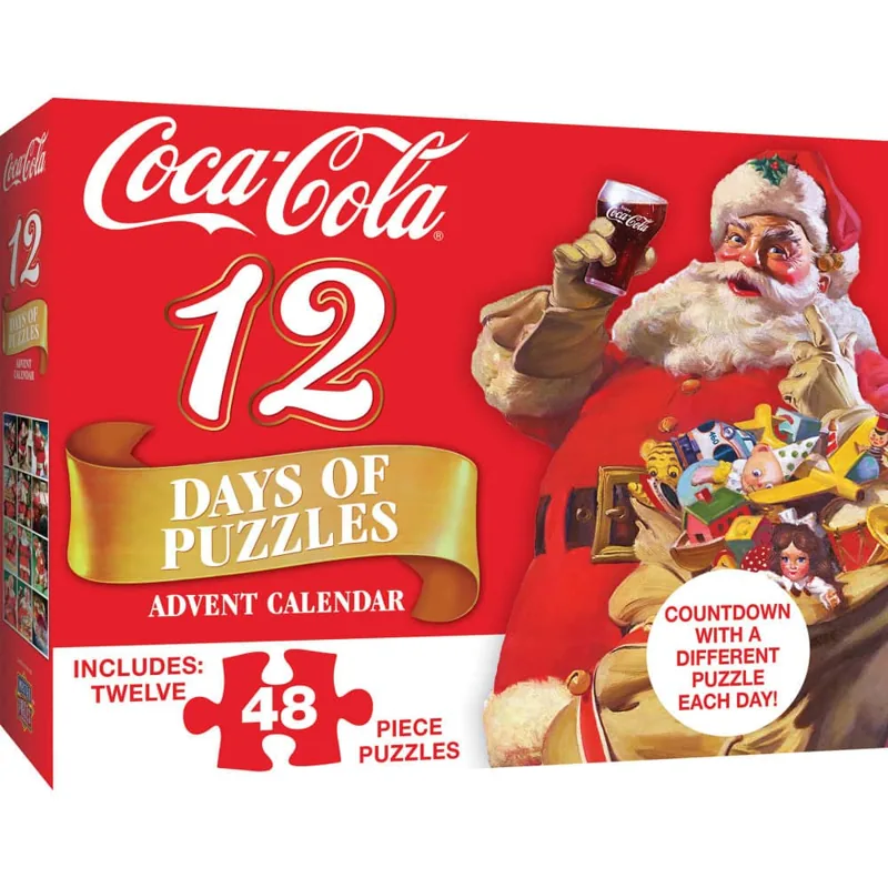 MasterPieces 12 Days of Coca-Cola Jigsaw Puzzles - Advent Calendar — manufacturer product image