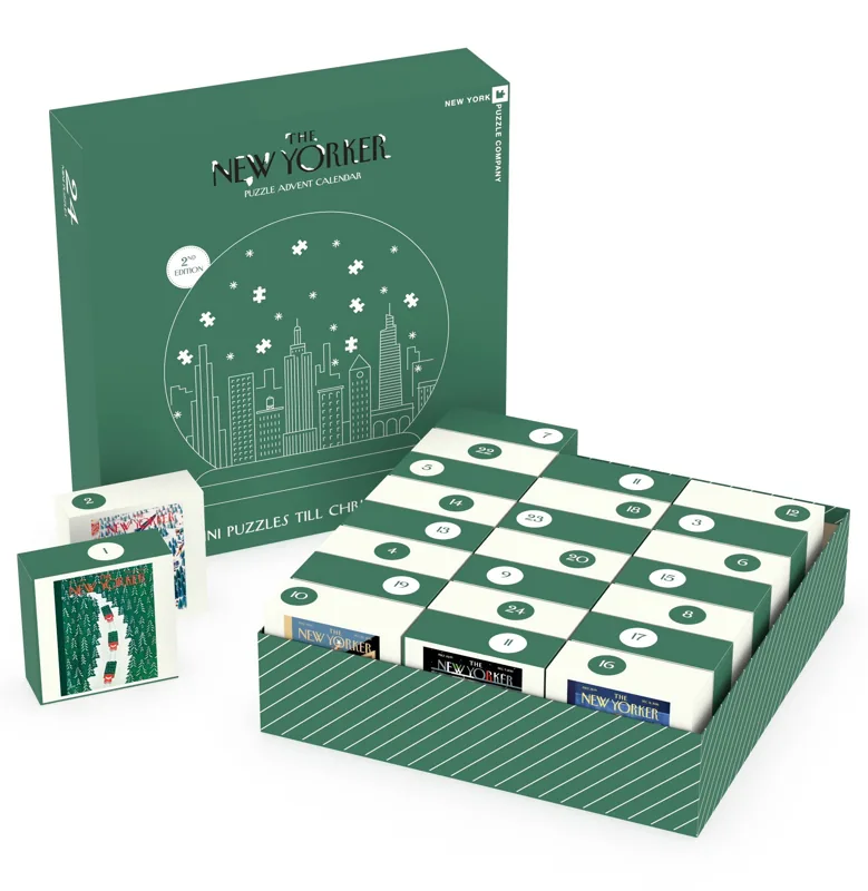 New York Puzzle Company New Yorker Advent Calendar 2nd Edition — manufacturer product image