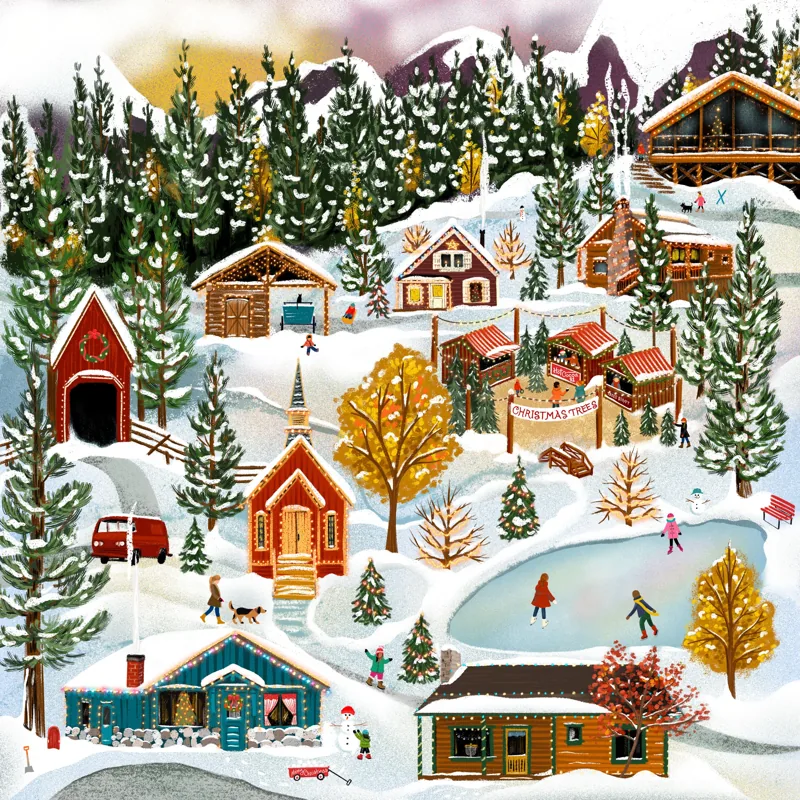 Springbok Limited Edition Premium Puzzle Snow Top Village — manufacturer product image