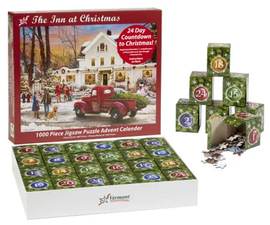 Vermont Christmas Company The Inn at Christmas Jigsaw Puzzle Advent Calendar — manufacturer product image