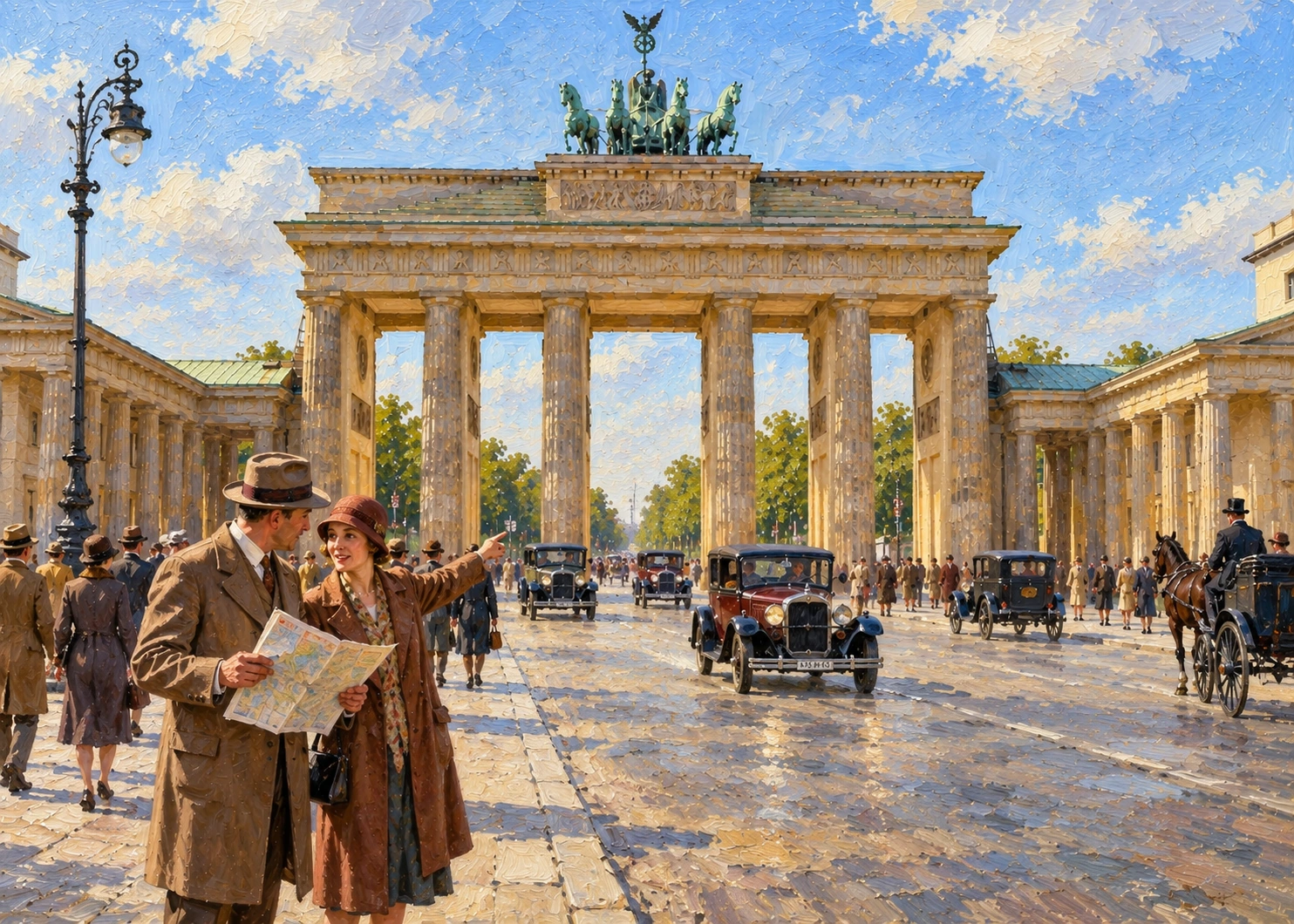 Berlin — Brandenburg Gate — Around 1930 puzzle preview