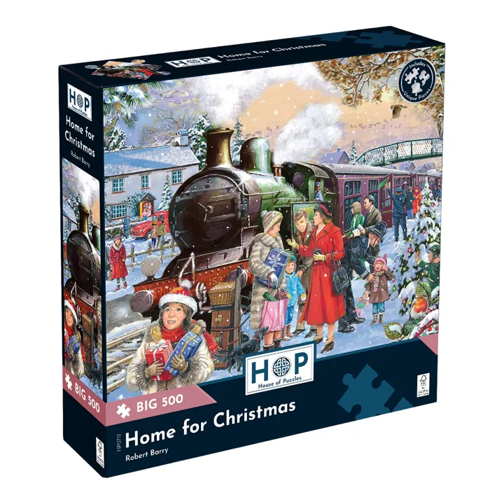 House of Puzzles Home for Christmas BIG 500 Puzzle — manufacturer image