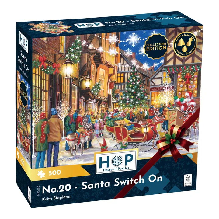 House of Puzzles No.20 - Santa Switch On 500 Puzzle — manufacturer image