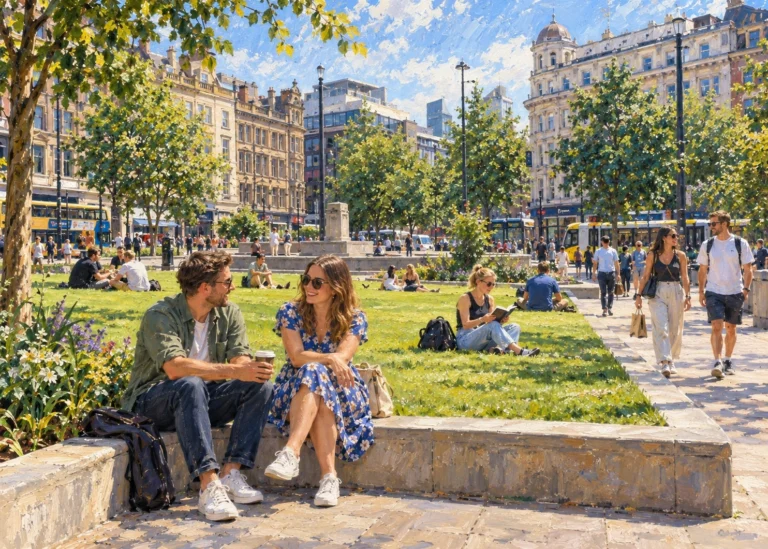 Manchester — Piccadilly Gardens — August 2025