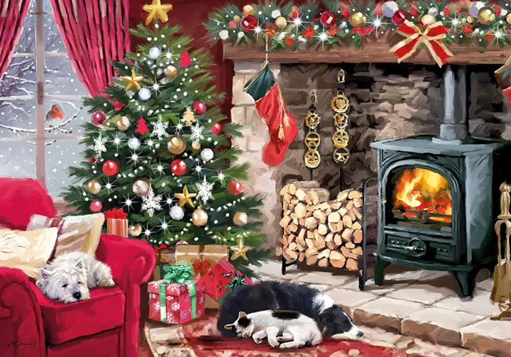 Otter House Snuggled Up Jigsaw Puzzle — manufacturer image