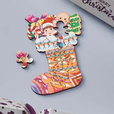 Wentworth Wooden Puzzles Christmas Stocking - Children's Cracker — manufacturer image