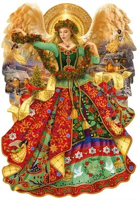 Wentworth Wooden Puzzles Angelic Christmas - Free Form Puzzle Cut — manufacturer image