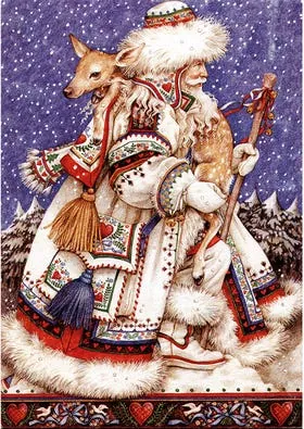 Wentworth Wooden Puzzles Father Christmas with Deer — manufacturer image