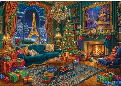 Wentworth Wooden Puzzles Christmas in Paris — manufacturer image