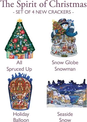 Wentworth Wooden Puzzles The Spirit of Christmas - Cracker Set of 4 — manufacturer image